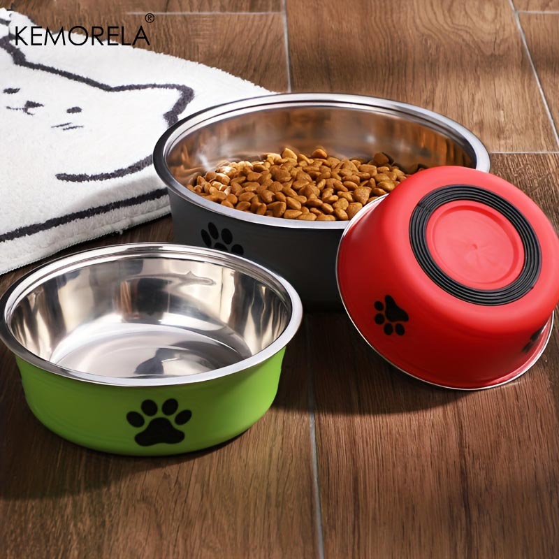 Royal Canin Food Medium - KEMORELA Non-Slip Stainless Steel Pet Bowl