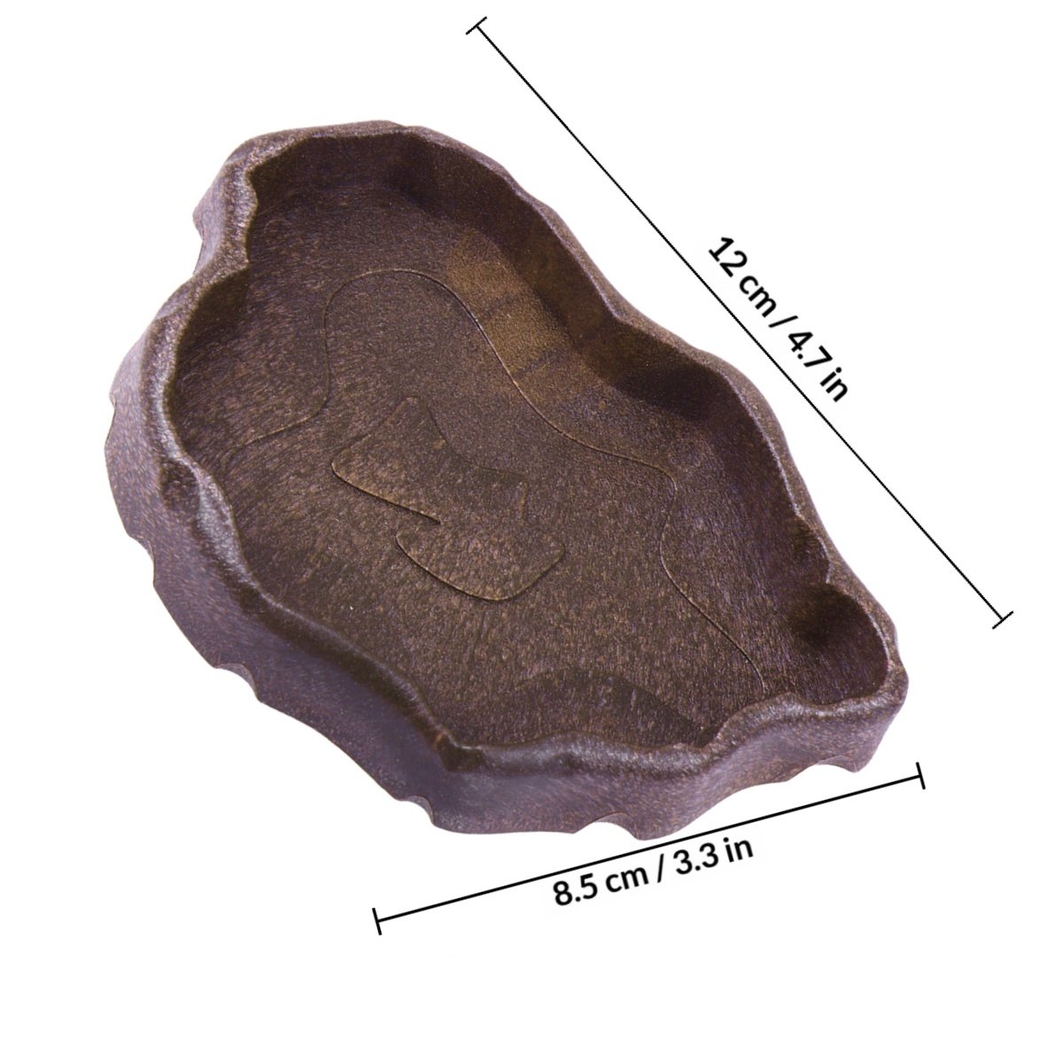 Reptile Resin Food Dish Coffee - огляд і ціна Water Dish Reptile