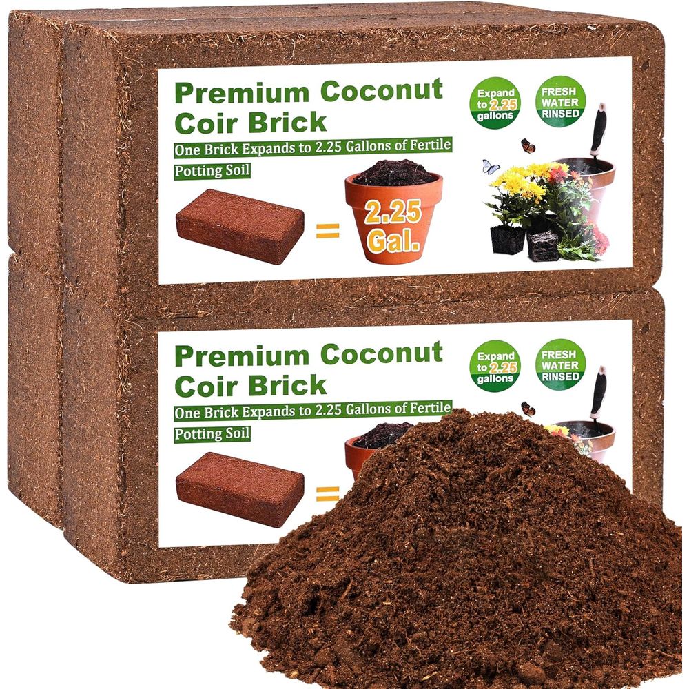 Organic Coconut Coir 4 Pcs Com - огляд і ціна Substrate Coconut Fiber
