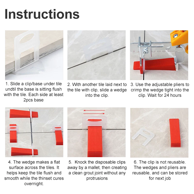 100pcs Ceramic Tile Leveling S - огляд і ціна Ceramic Tile Floor