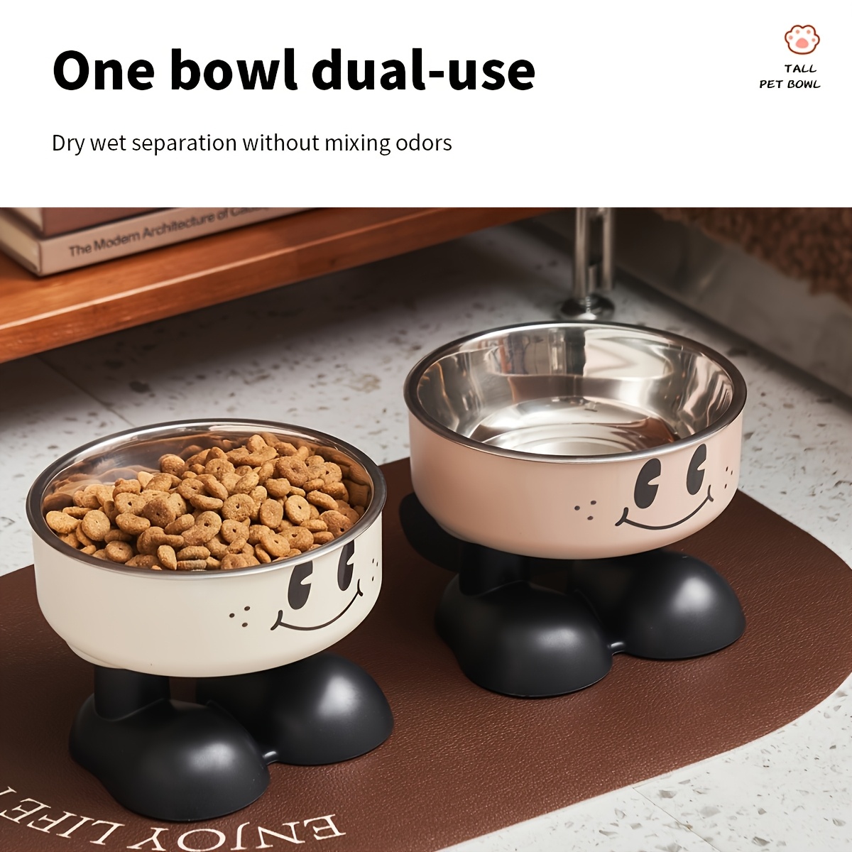 Elevated Dog Cat Bowl Stainles - огляд і ціна Royal Canin Food Medium
