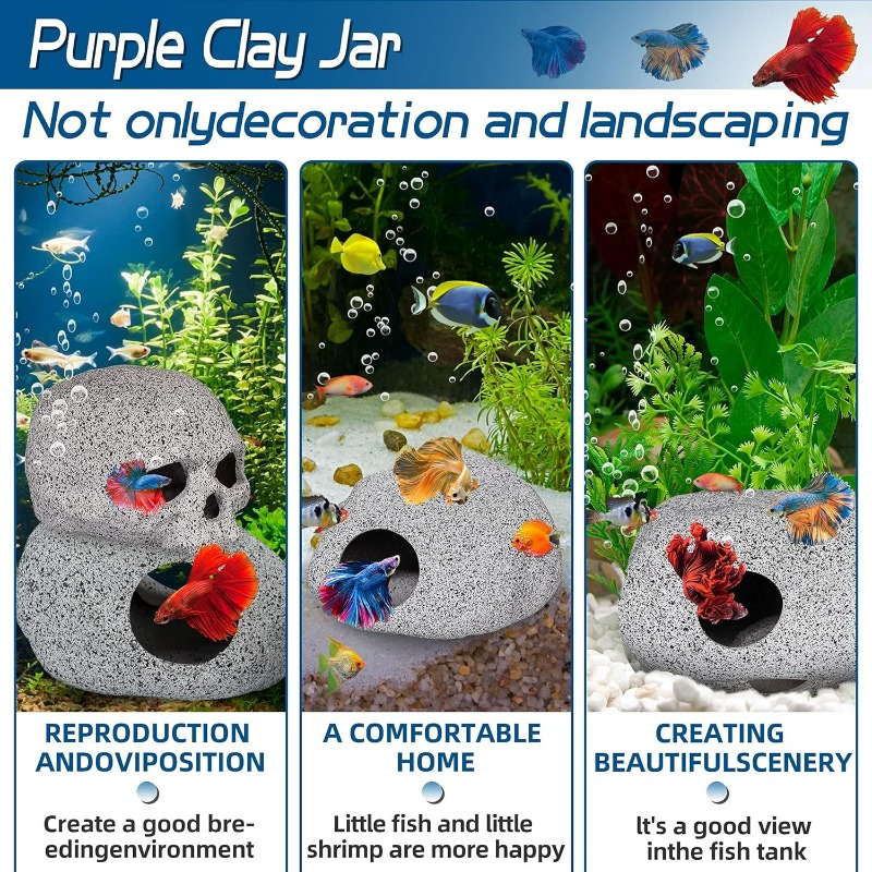 Aquarium Decorations Cave Fish - огляд і ціна Hide Cave Ceramic
