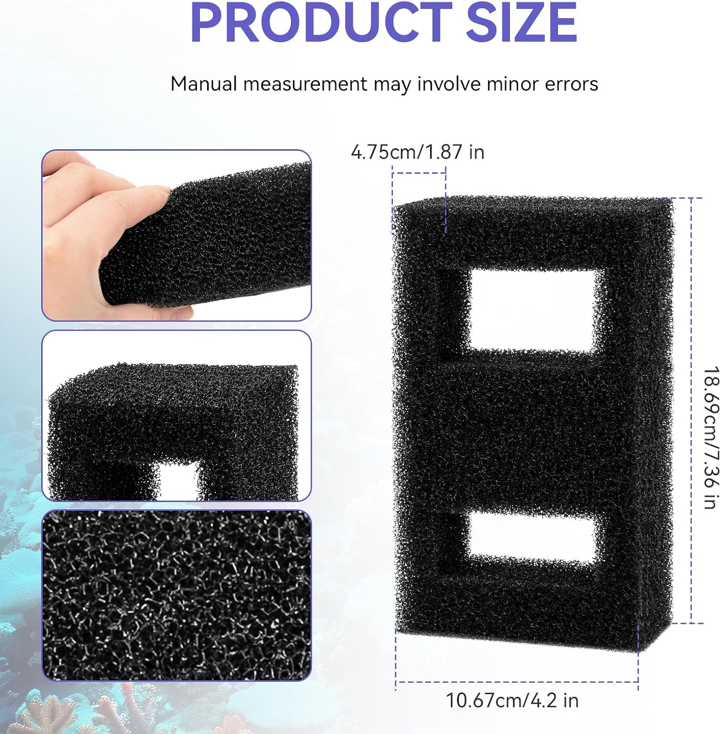 Compatible Foam Filter Block F - огляд і ціна Fluval Aquarium Spec