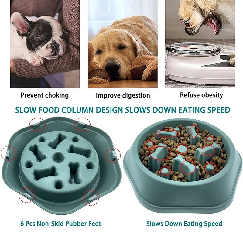 1Pc Slow Feeder Dog Bowl Anti- - огляд і ціна Royal Canin Food Medium